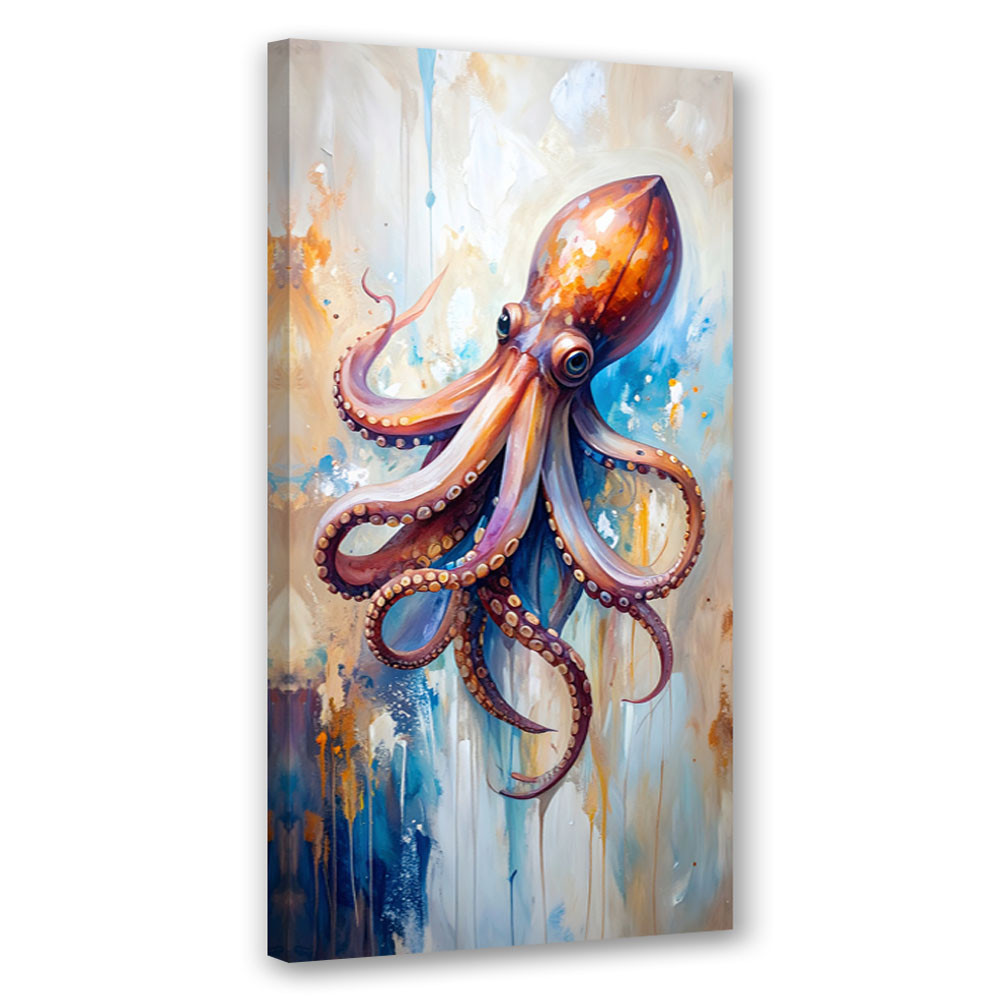 Obraz nowoczesny do kuchni baru restauracji, Ośmiornica Owoce morza 40x80