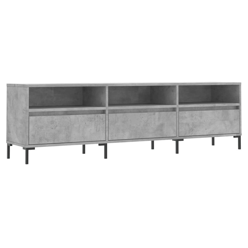 Szafka pod TV szarość betonu 150x30x44.5 cm