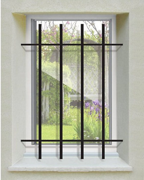 Grille de Defense Retro pour Fenetre H 65 cm x L 60 cm (côte tableau)