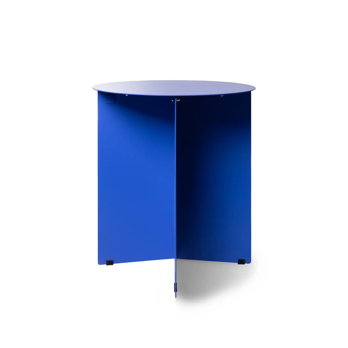 HKliving - Metall Beistelltisch rund, Ø 40 cm, cobalt