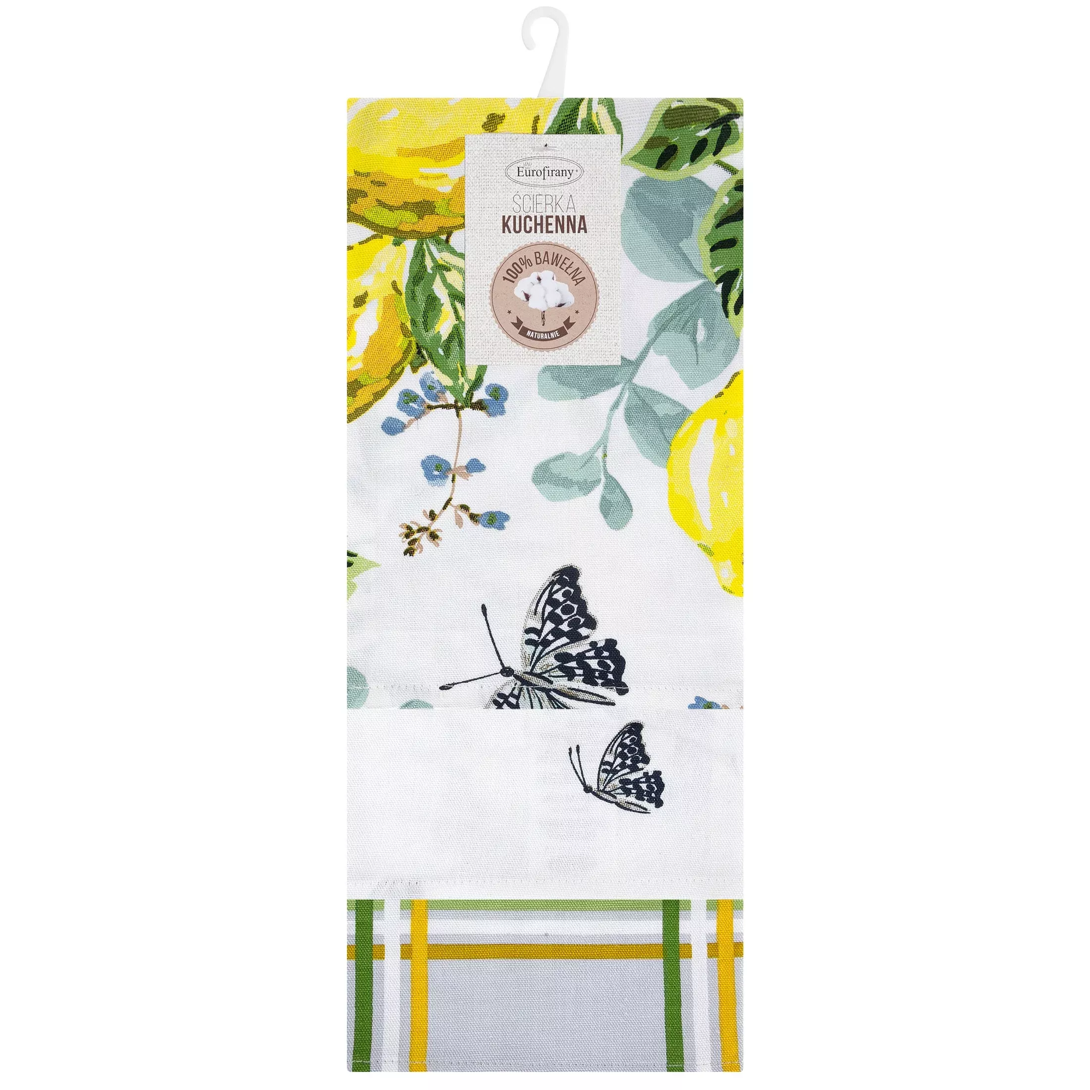 Komplet ściereczek kuchennych3szt 50x75 cm bawełniany kolor naturalny,żółty 200 g/m2 LEMON