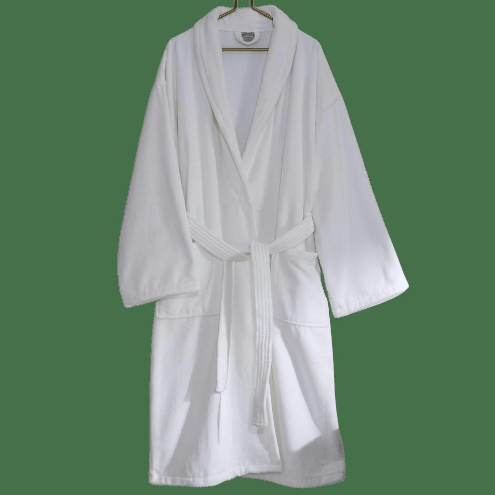 OPALE - Peignoir en velours blanc taille XL