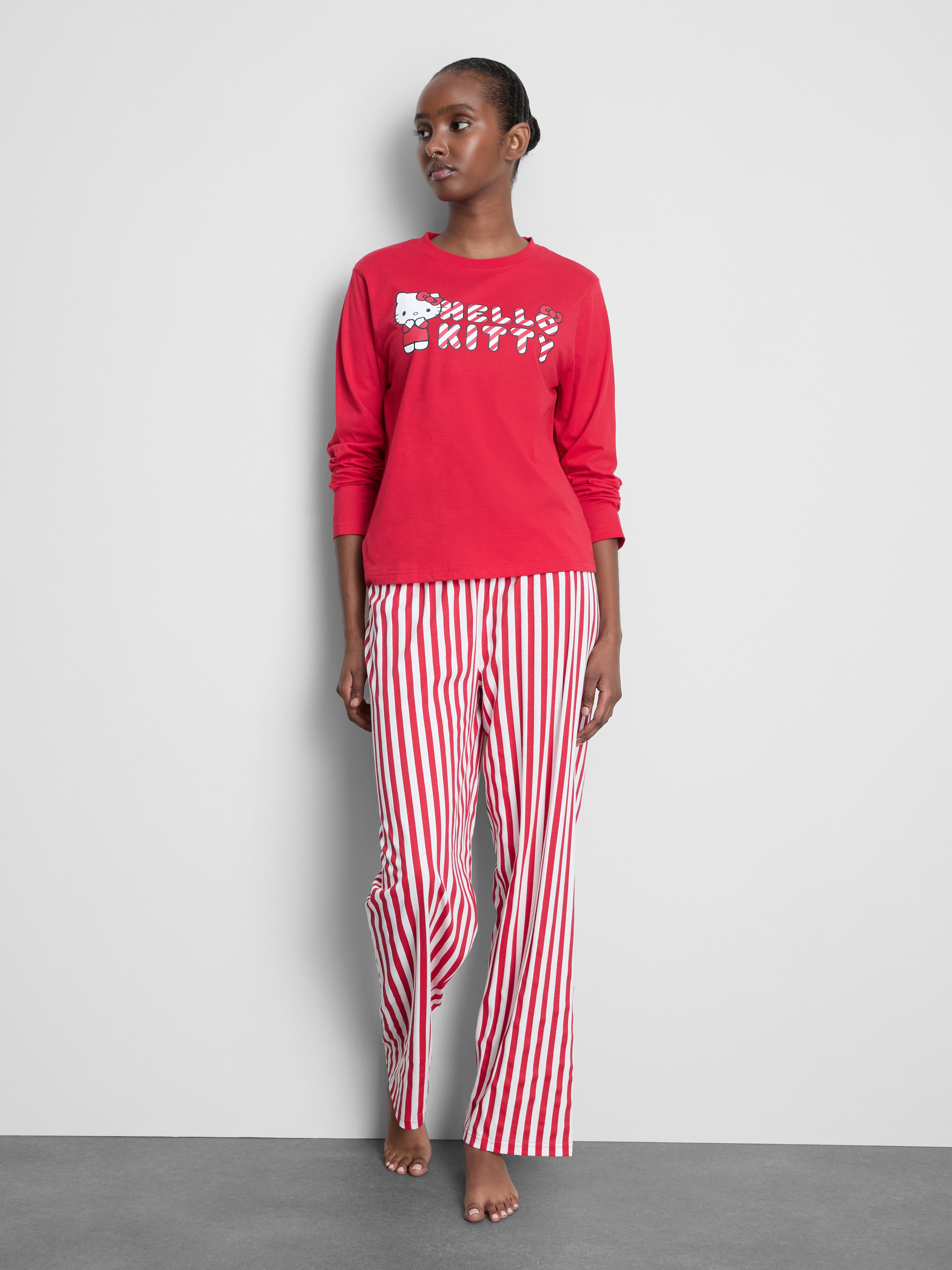 Hello Kitty Striped Pajama Set