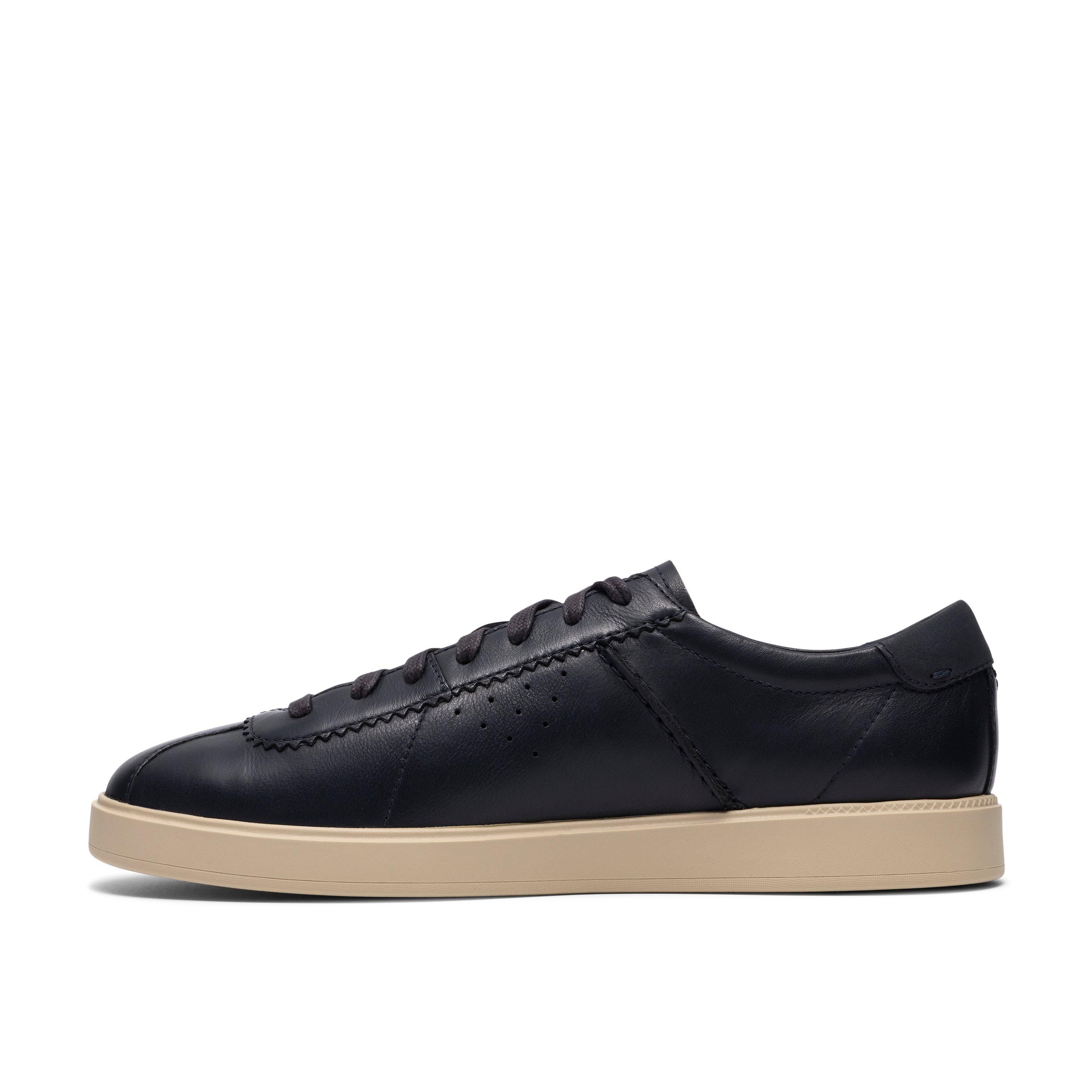 Clarks Lockford Lace Navy Leather Lace Up