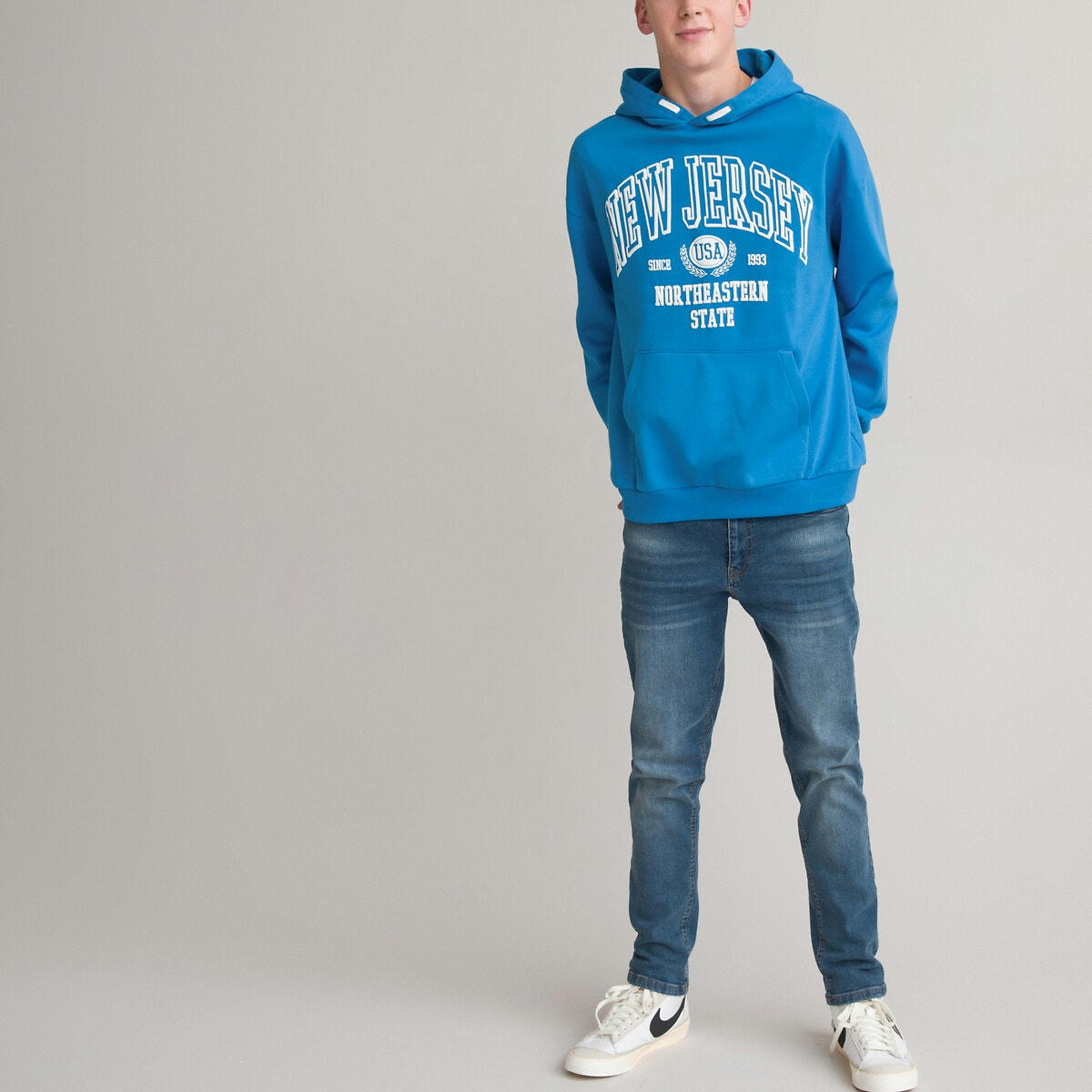 Sweat oversize à capuche en molleton