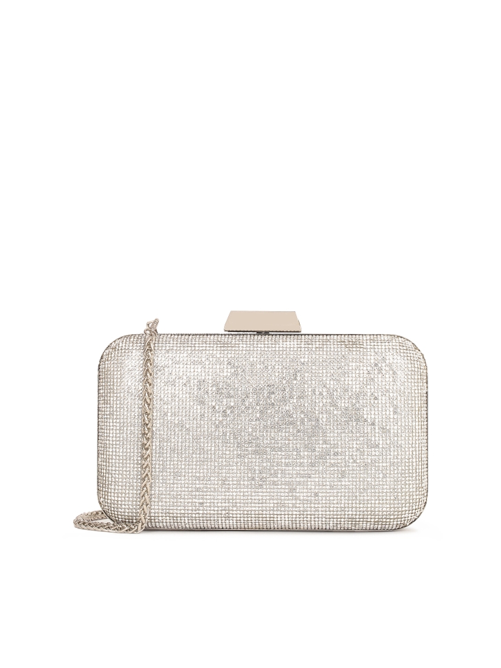 Evening bag decorated with crystals