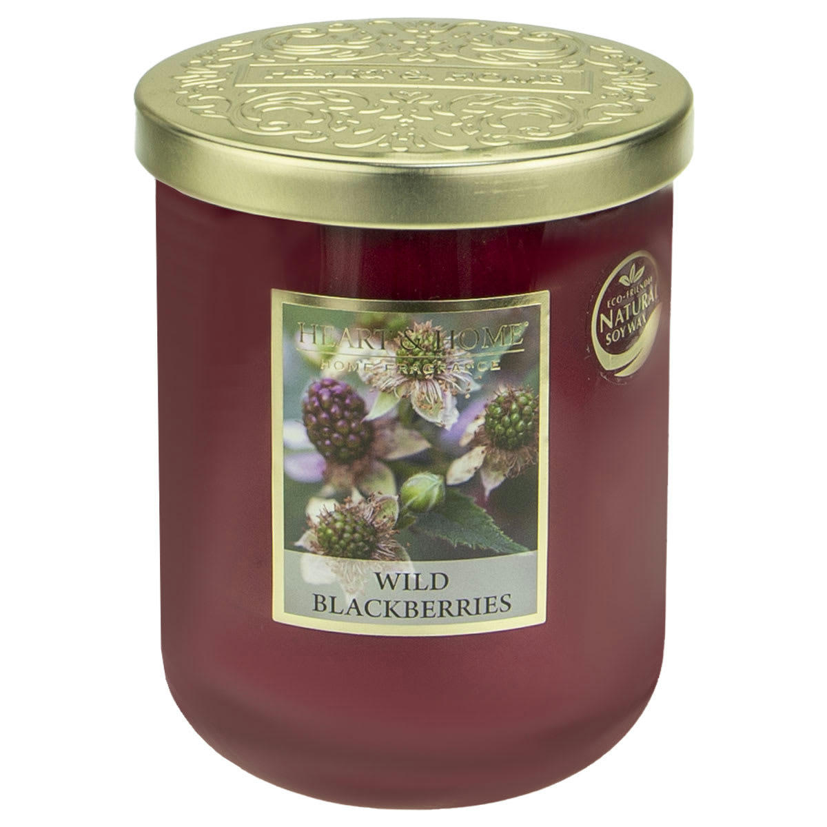 - Grande  bougie heart and home mûre des bois