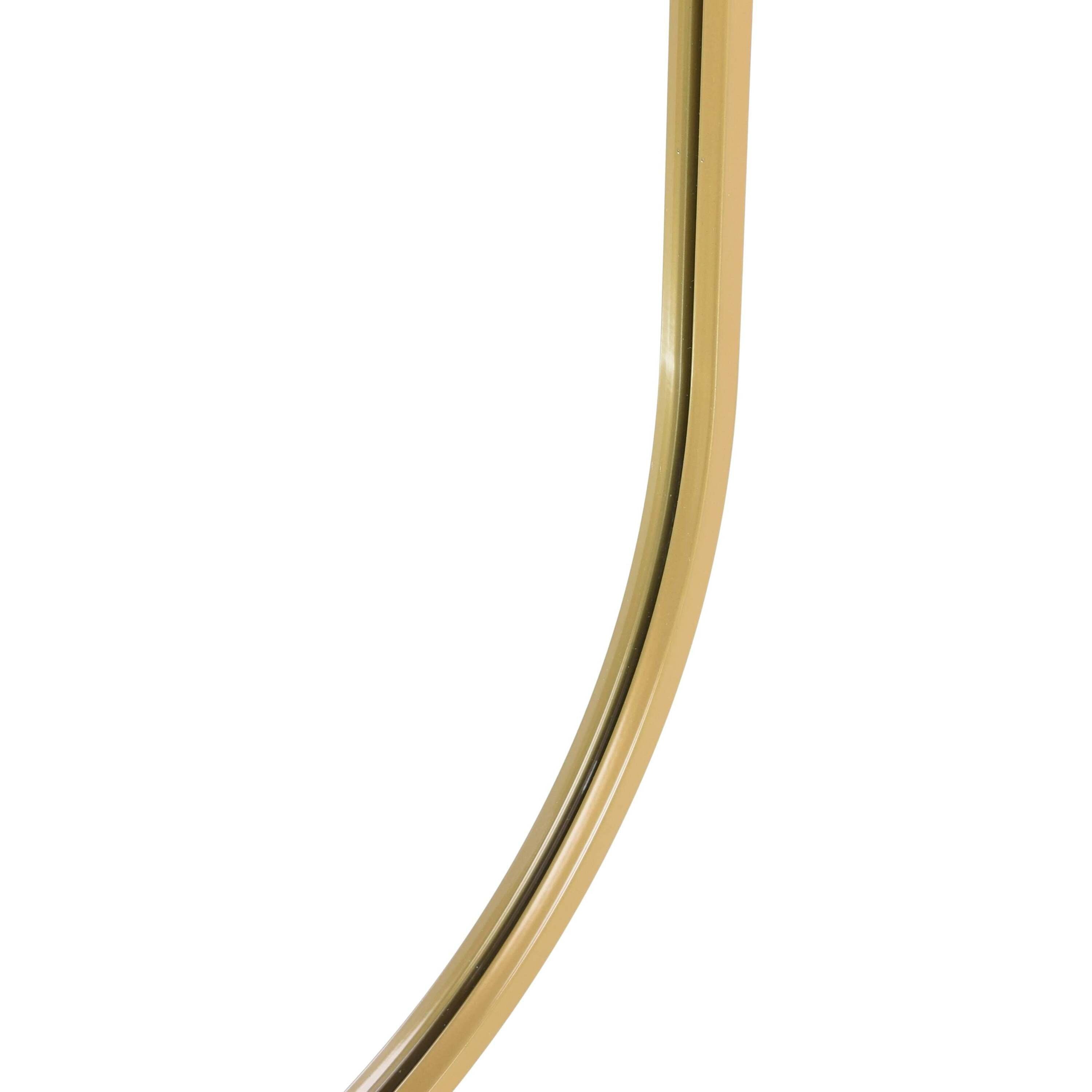 Fragix Boston Spiegel Ovaal - Goud - Metaal - 80x30