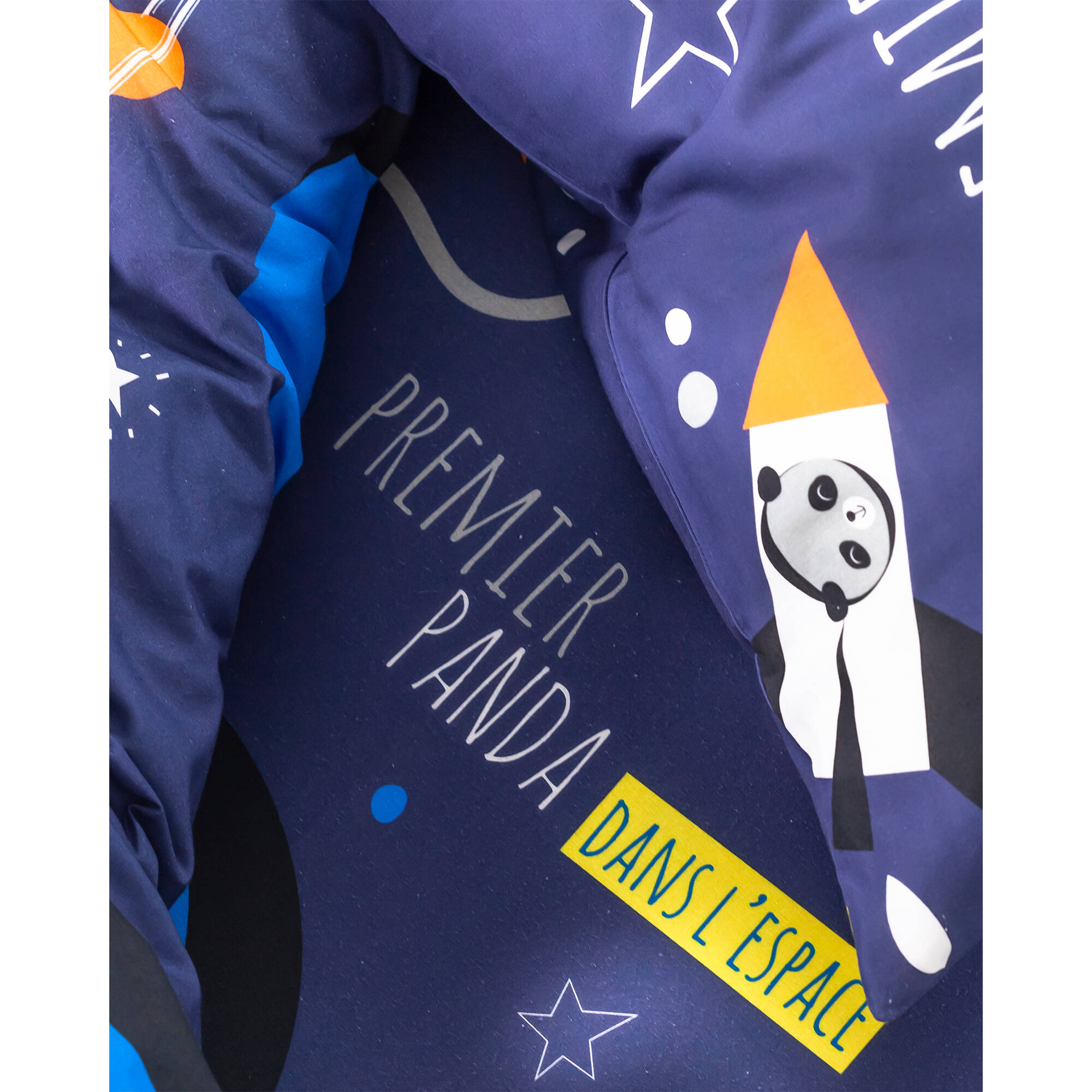 Linge de lit enfant Pao imprimé espace - coton
