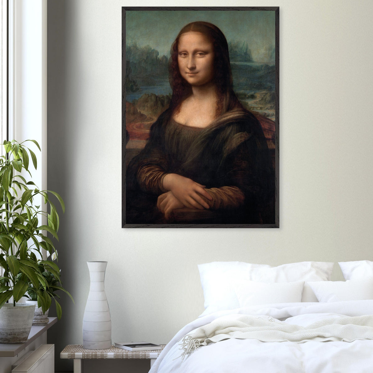 Artfulprints Poster Leonardo Da Vinci - Mona Lisa  - 70x100 cm - Bruin