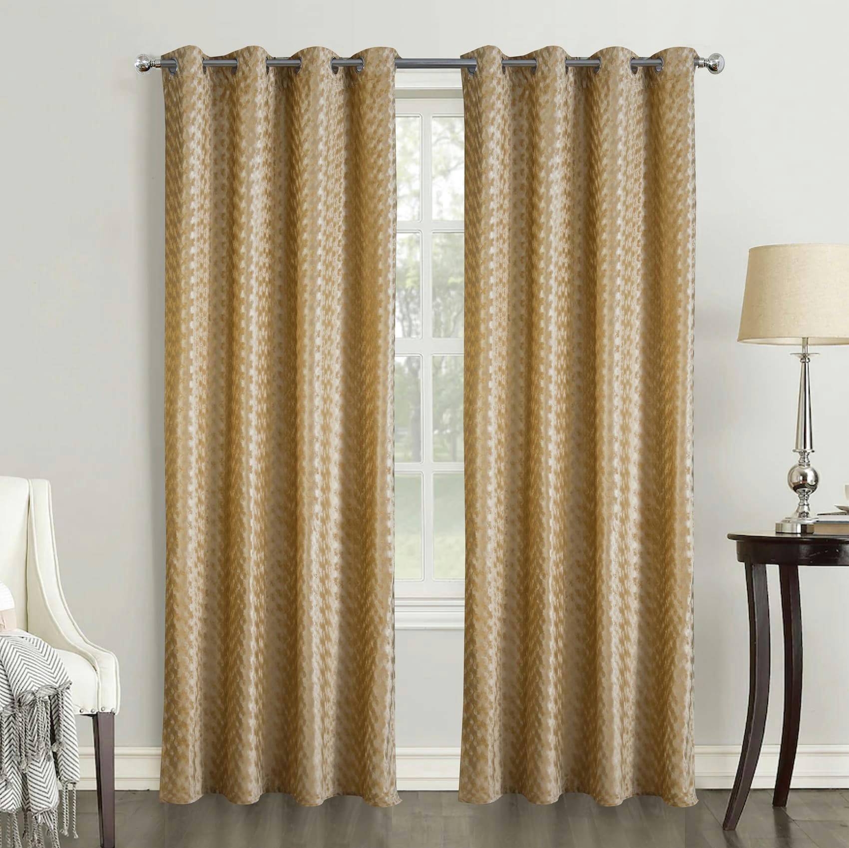 - Paire de rideaux obscurcissants  - effet velours