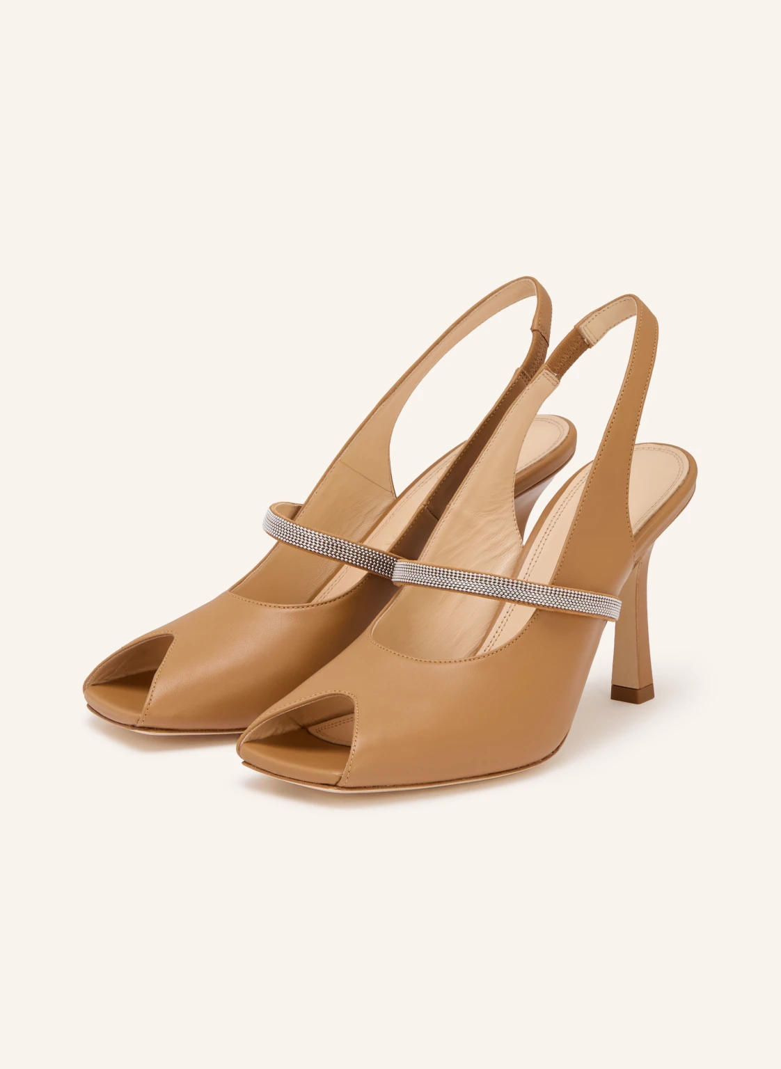 PROSPERINE Slingpumps mit Schmuckperlen