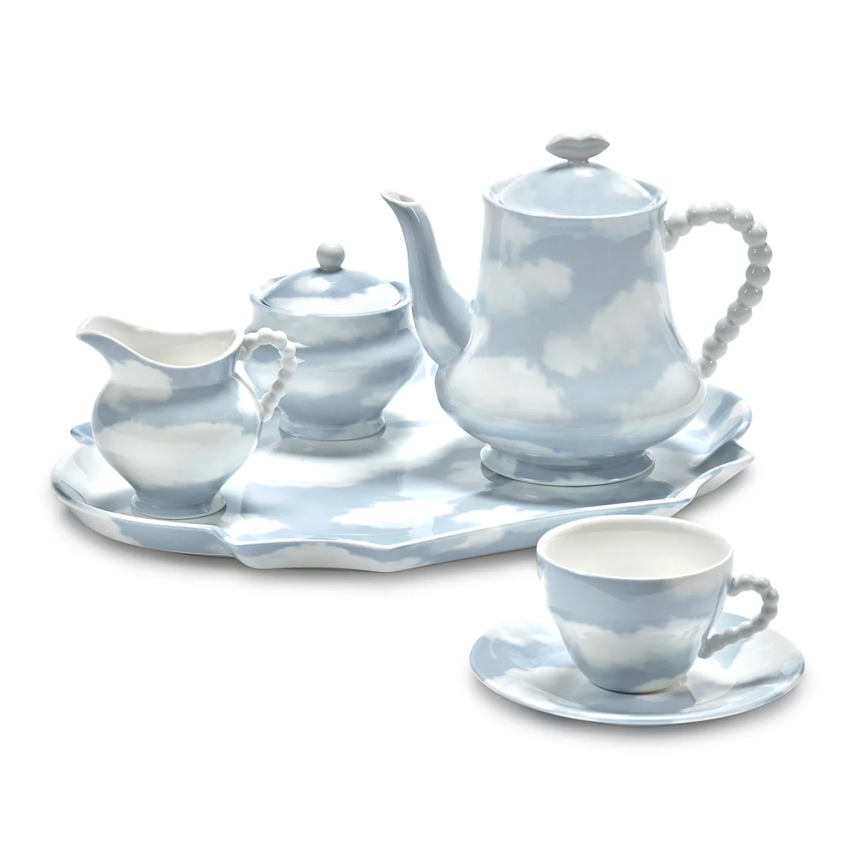 Serax - Rêves de Rêves Tasse und Untertasse, blau / weiß