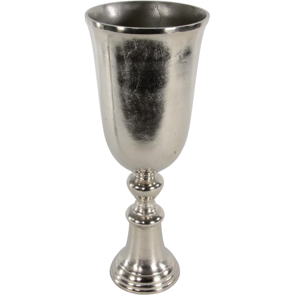 Lesli Living vaas Brush - zilver - Ø20x52cm