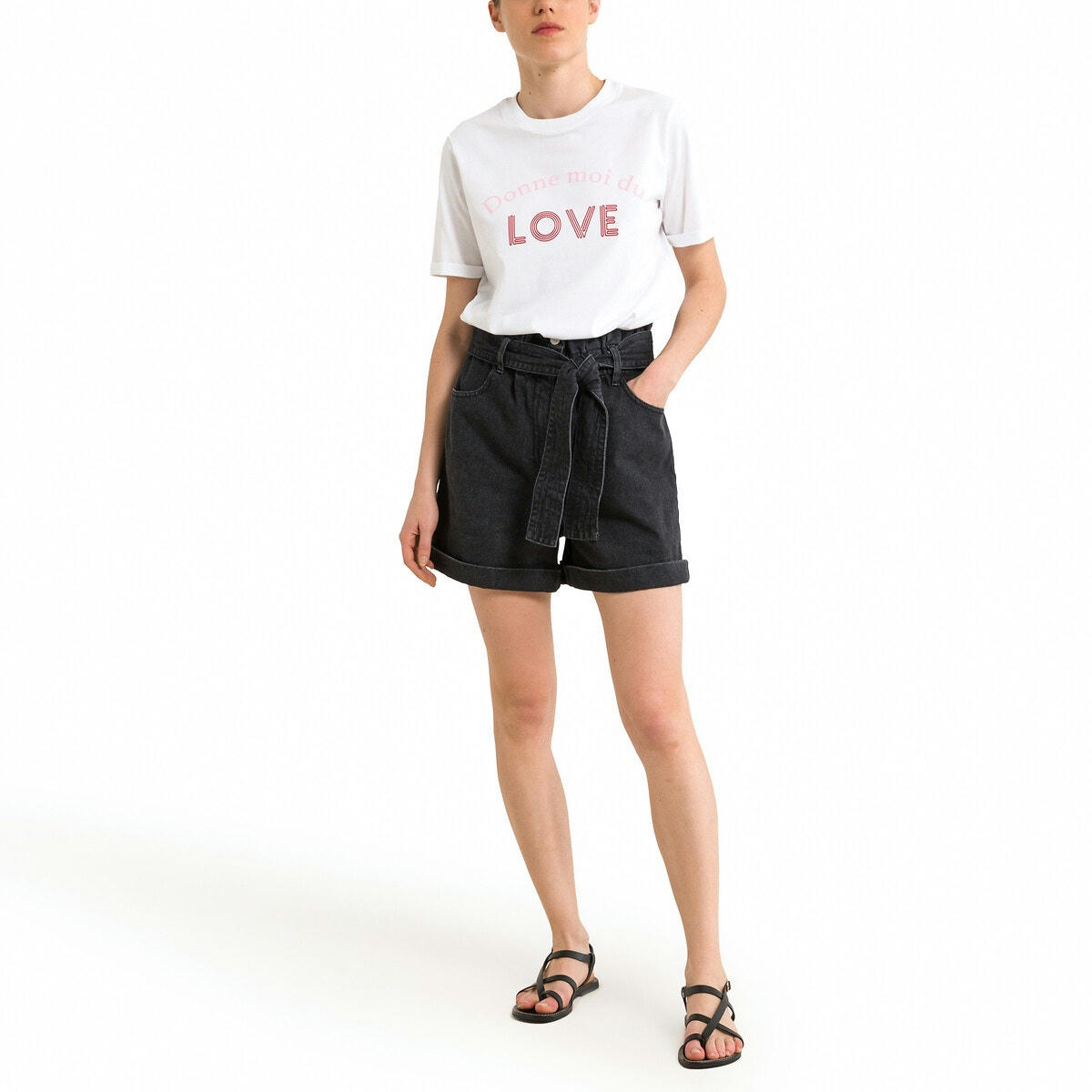 T-shirt manches courtes, motif devant
