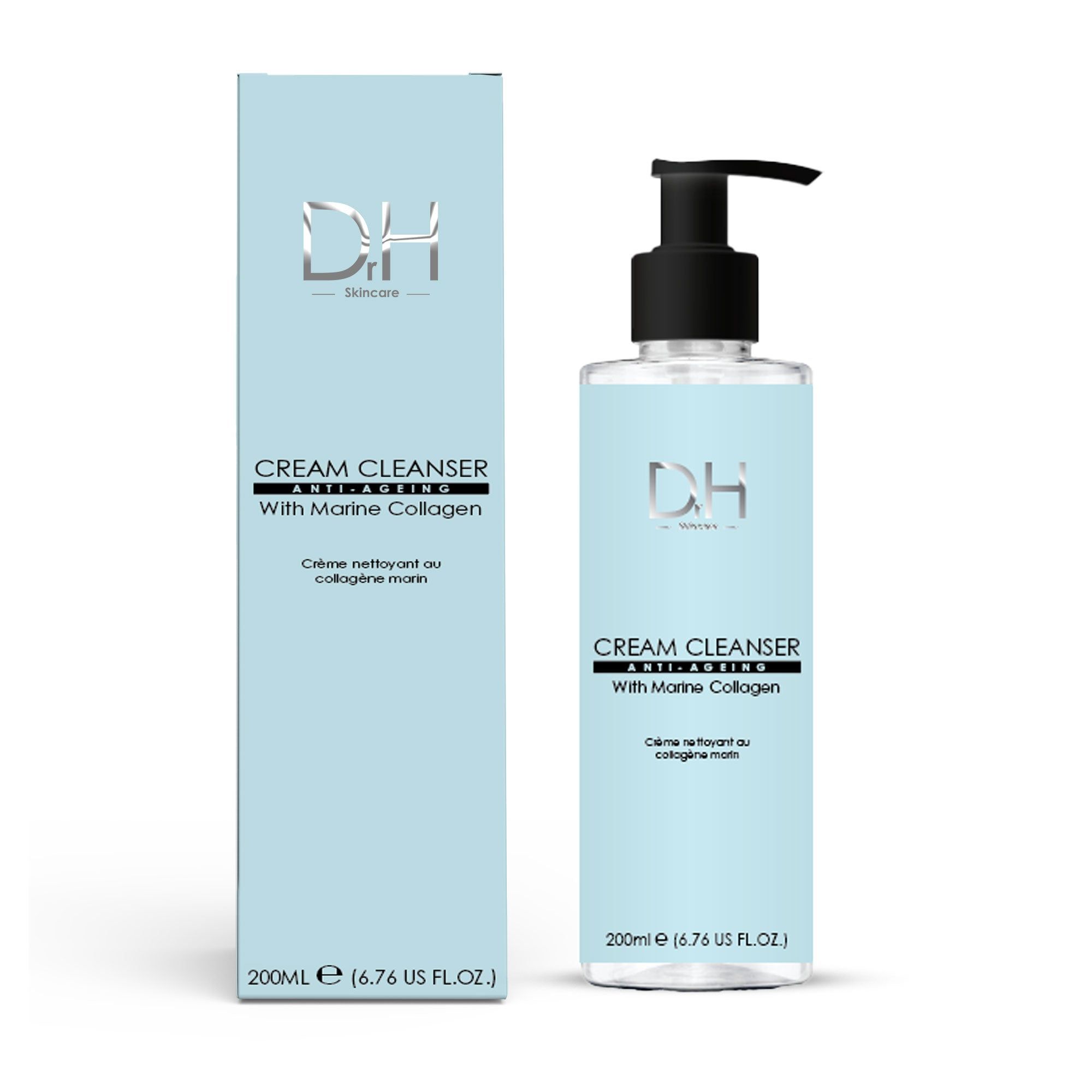 Dr H Cream Anti-Ageing Cleanser with Marine Collagen 200ml x 2 Duo Set