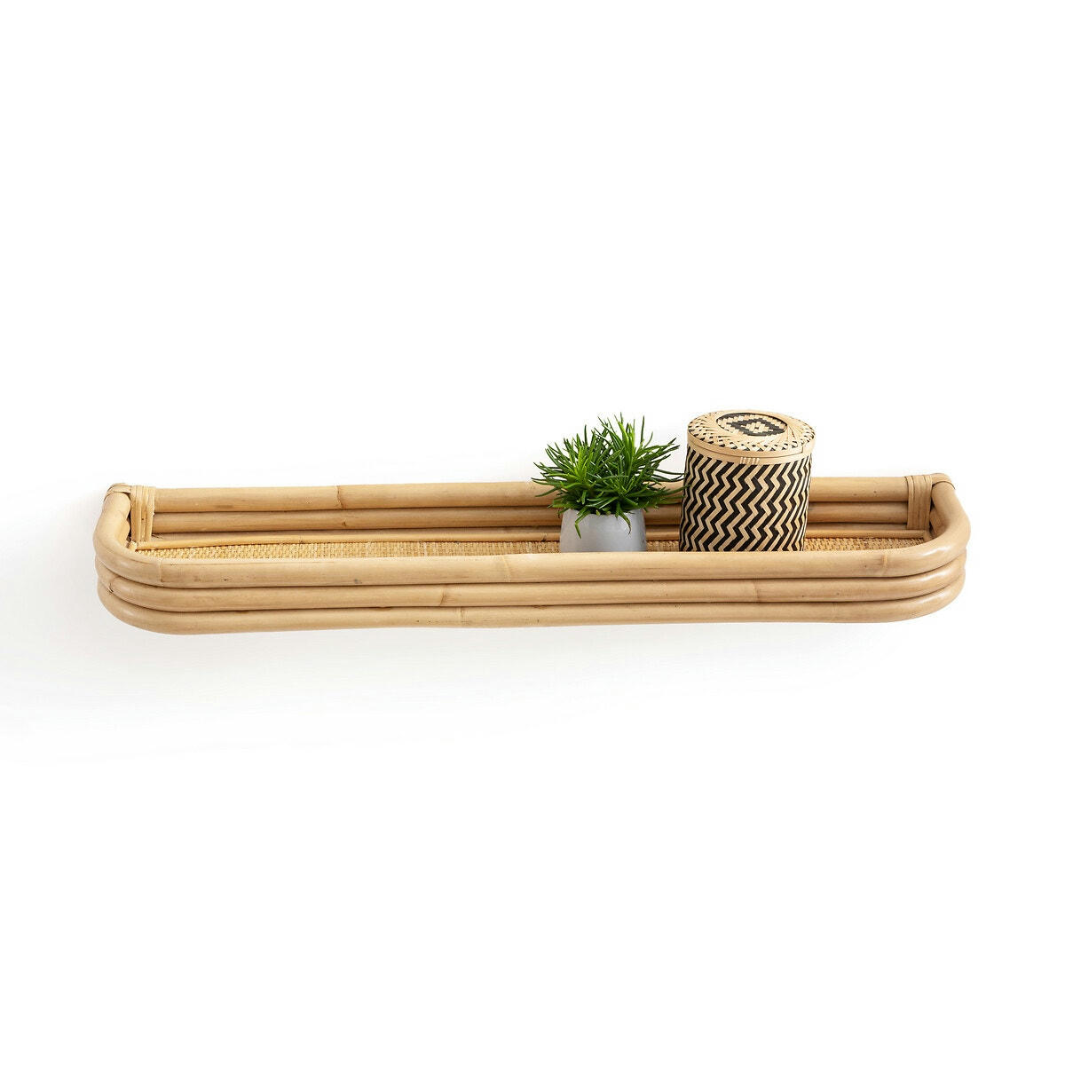 Etagère murale en rotin L80 cm, Malu