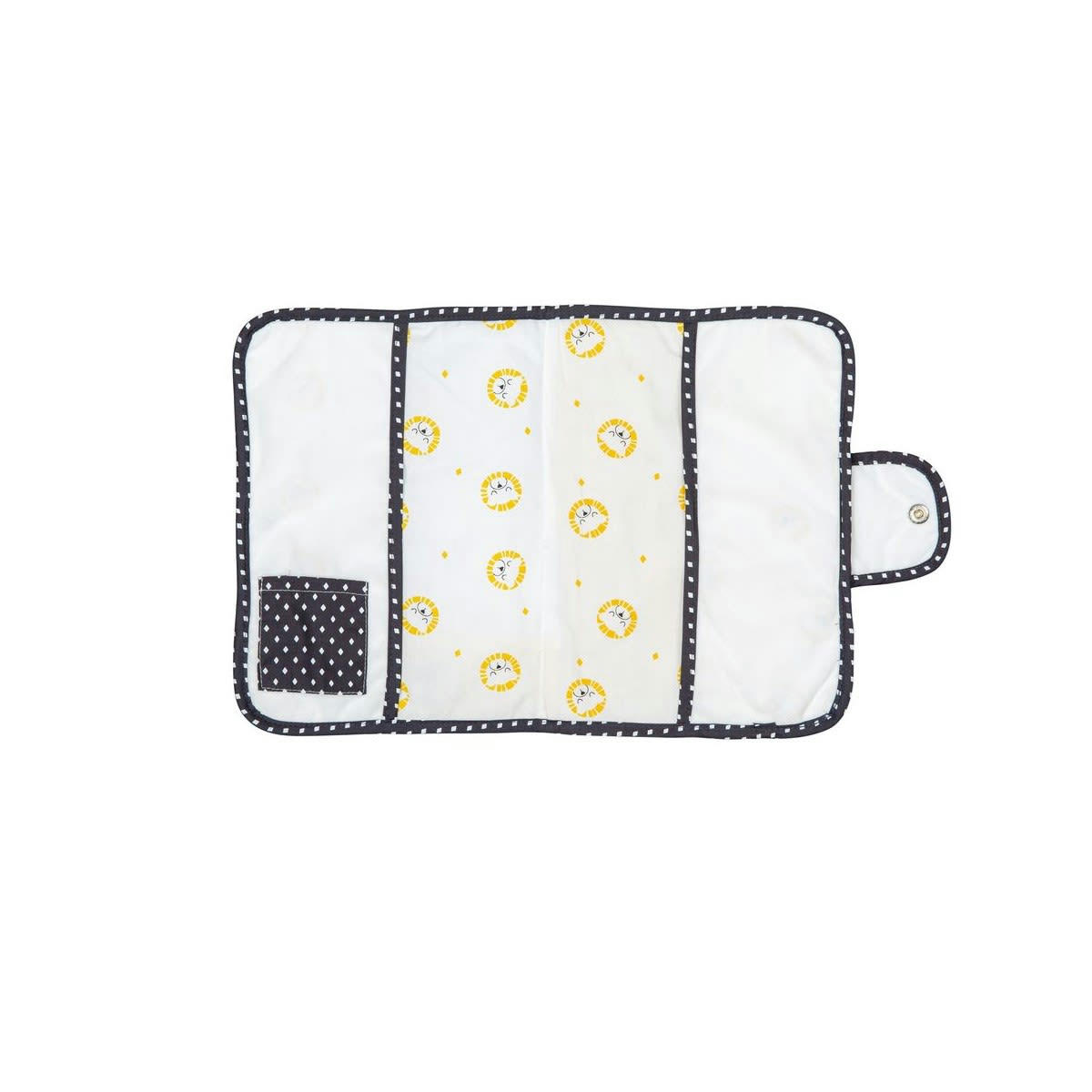 PLUCHE ET POMPON - Protege carnet de sante en coton blanc
