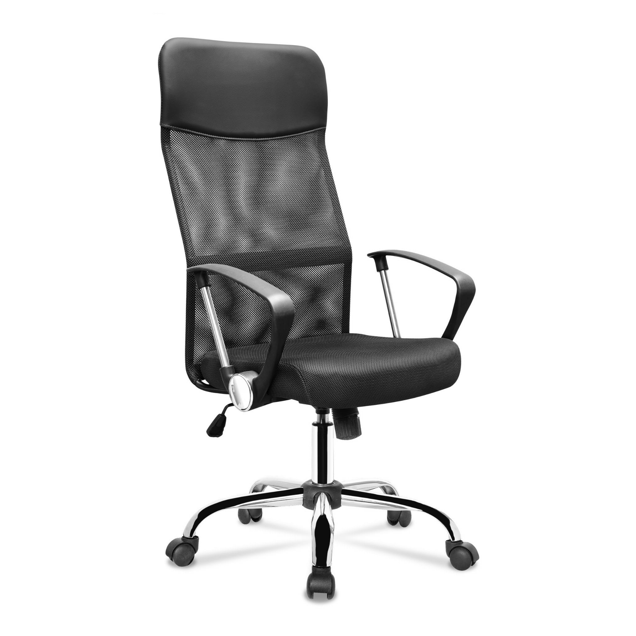 Ergonomiczny fotel biurowy obrotowy w kolorze czarnym