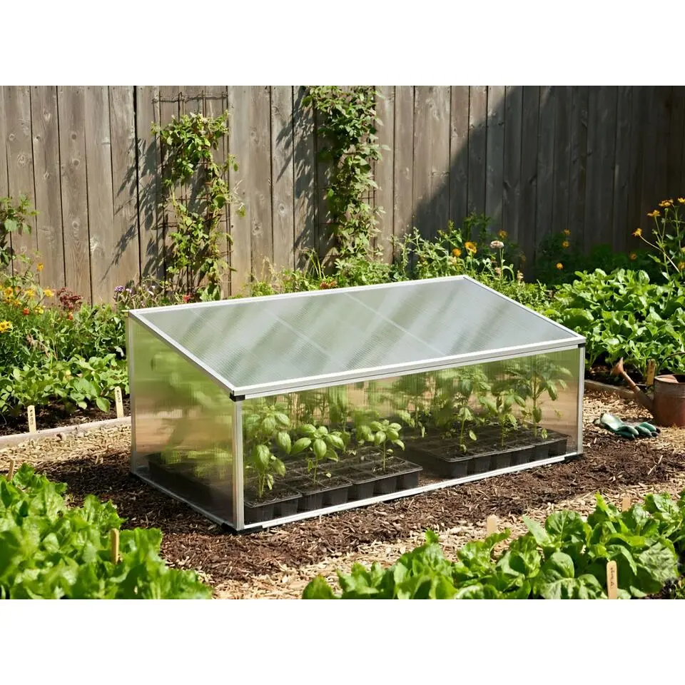 CARFIZZI - Tuinkas - Zilver - 41 cm - Polycarbonaat