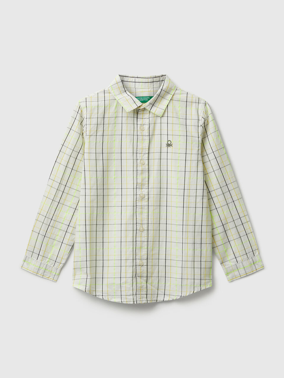 Check shirt in pure cotton