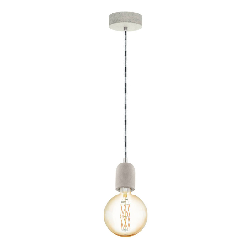 Suspension Yorth béton Ø 11 cm E27 60 W EGLO