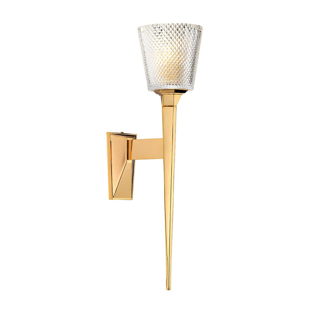 Kinkiet polerowane złoto Verity 1xG9x3W wym:50,6x12,6x20cm IP44 Elstead