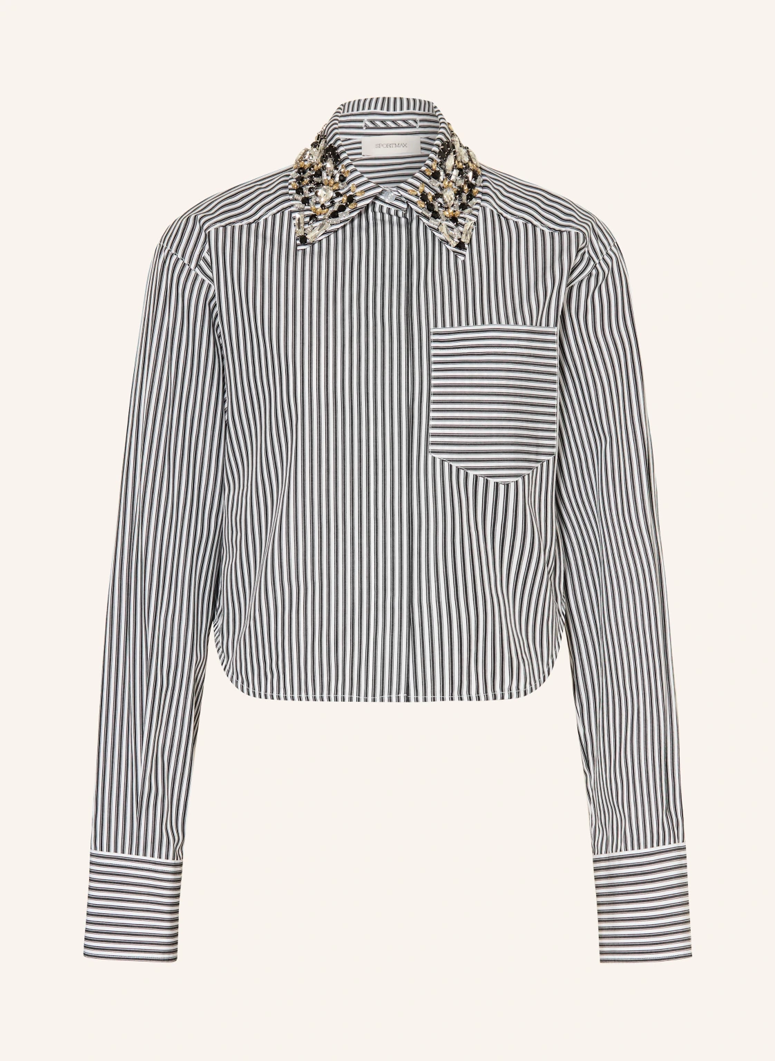 SPORTMAX Hemdbluse SPXQUAGGA mit Schmucksteinen