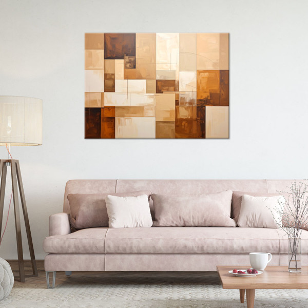Obraz do salonu sypialni biura loftu, Abstrakcyjne geometryczne 30x20
