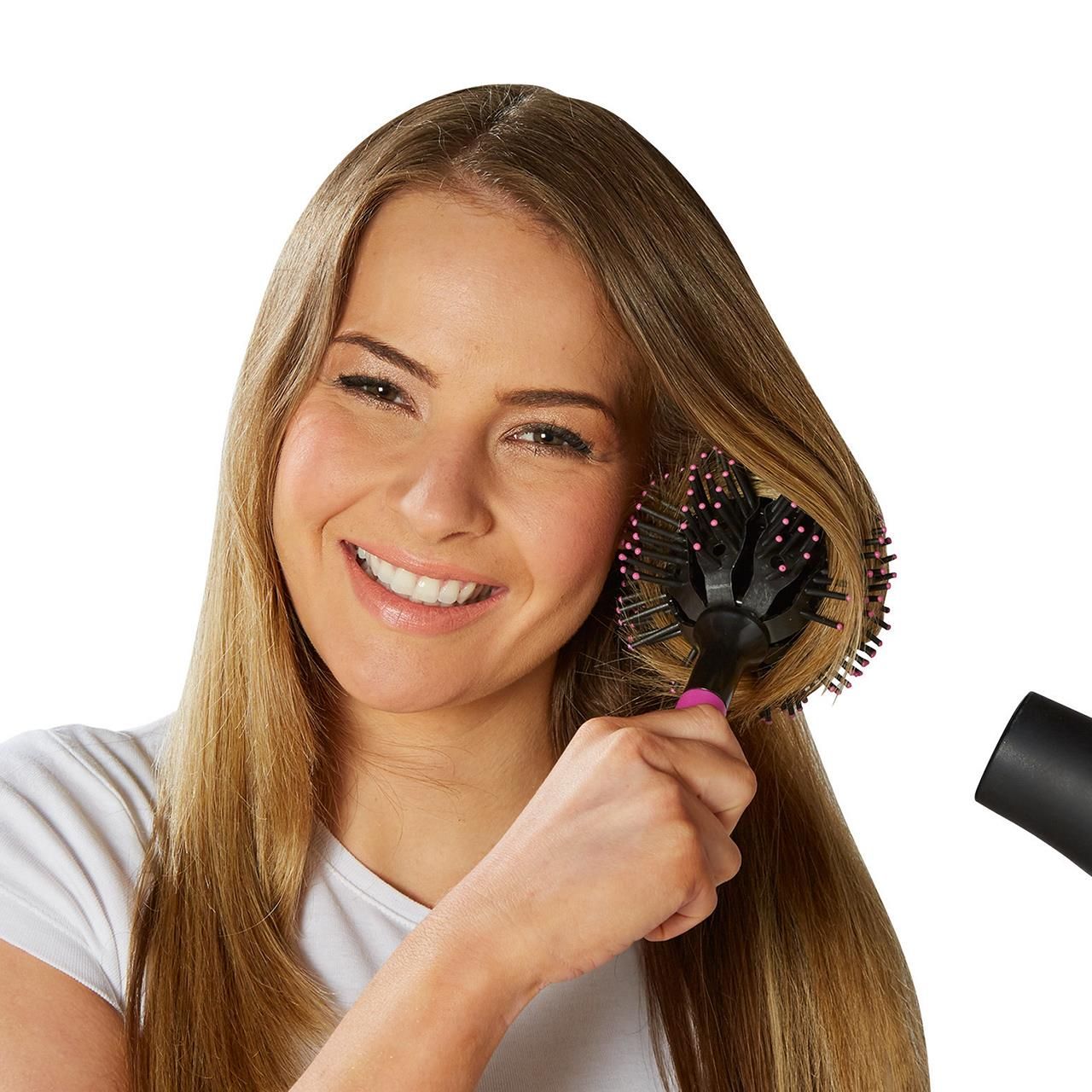 mysmartbuy 3D Hair Curling Brush - Heatless Spherical Hairstyling Tool