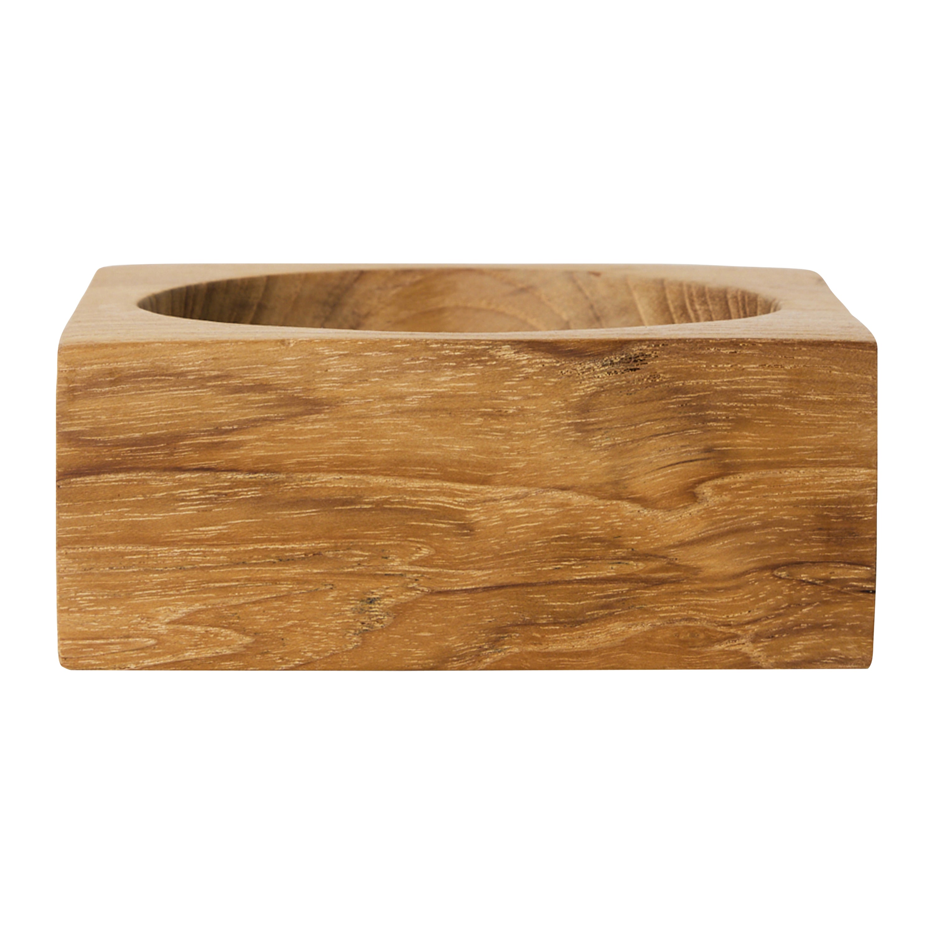 HKliving Teak Cube Schaal - Small