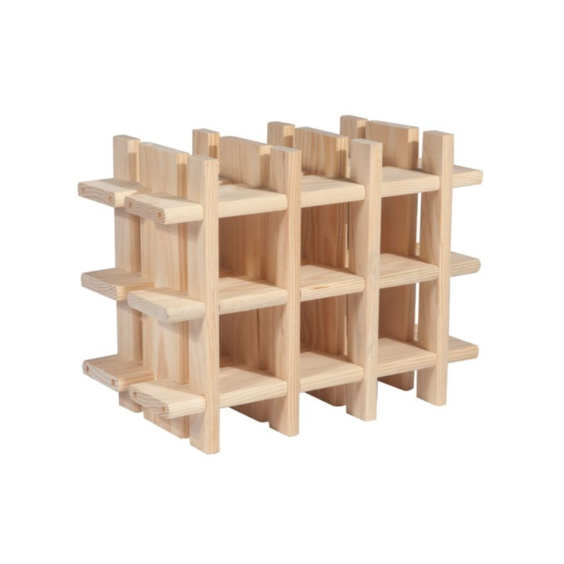 Porte-bouteilles en bois 32,5 x 43 x 22 cm
