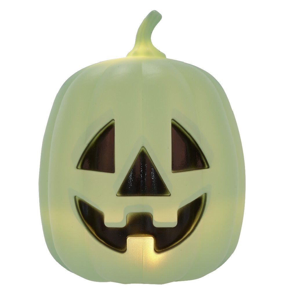 Tête de citrouille phosphorescente à led décoration Halloween