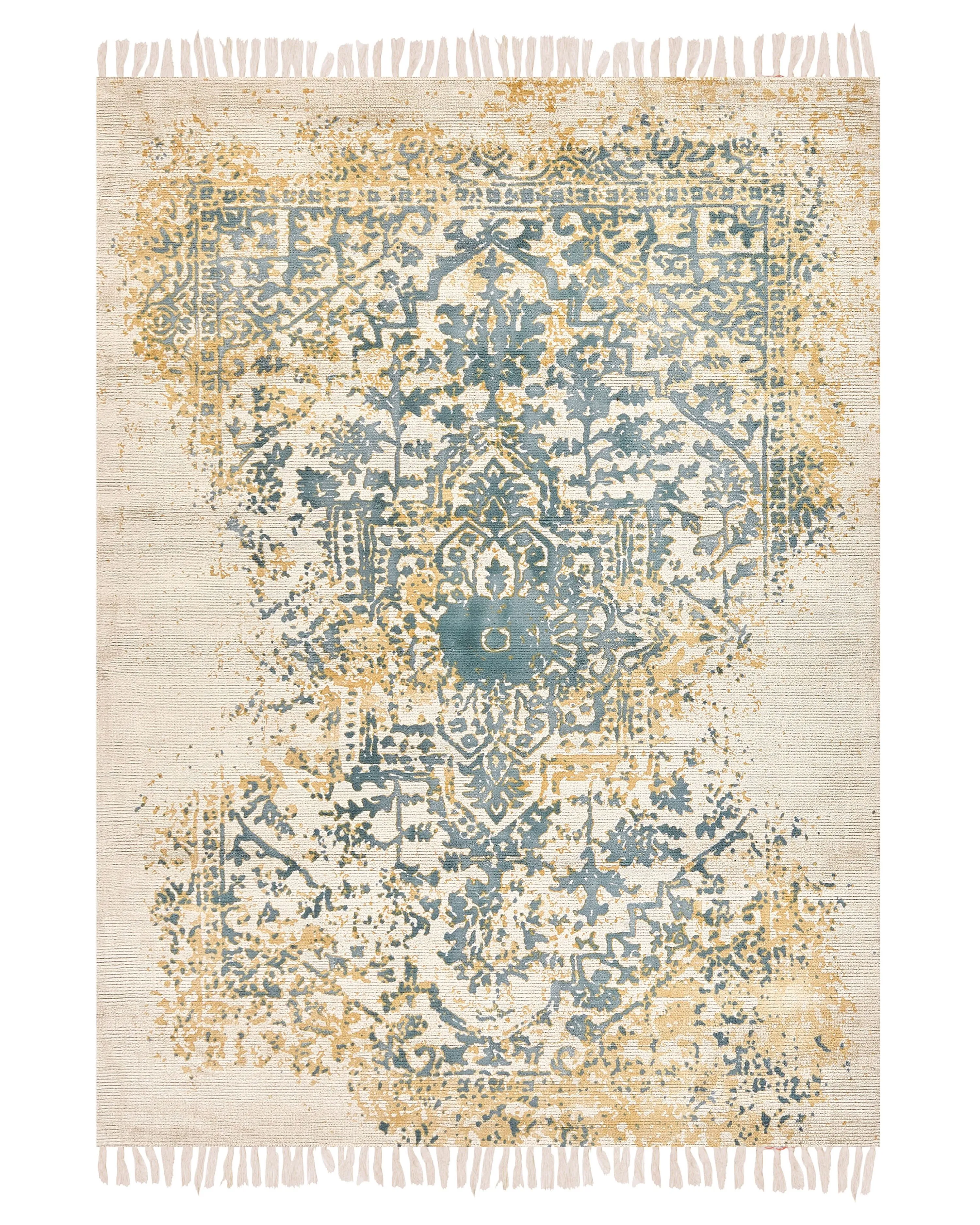Rug BOYALI Dark Green 140 x 200 cm Viscose