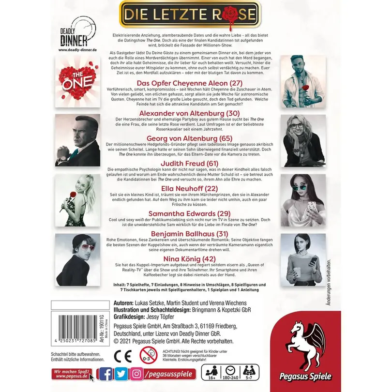 Brettspiel Die letzte Rose