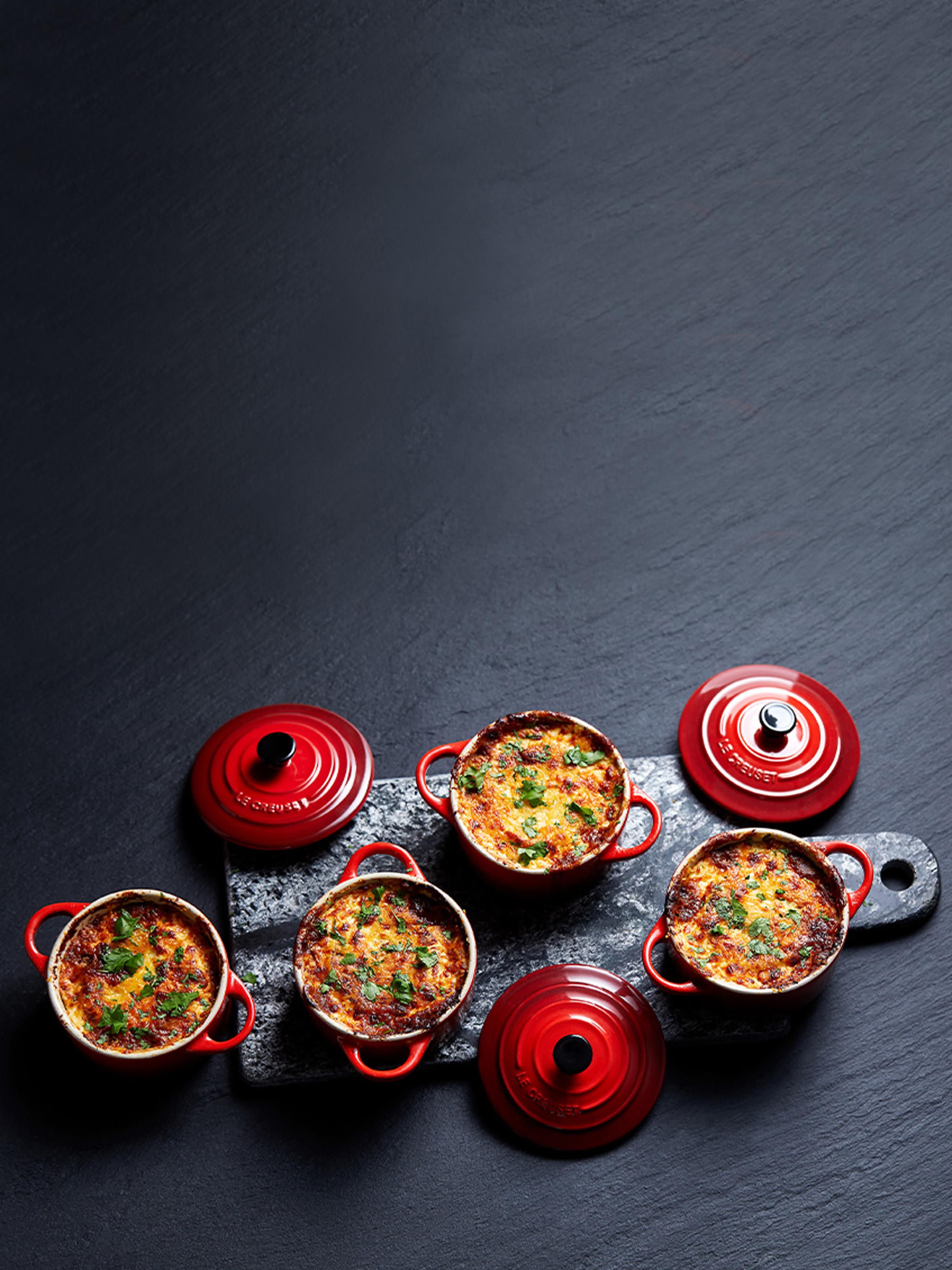 Kleine Ofenformen Mini Cocotte, 4er-Set