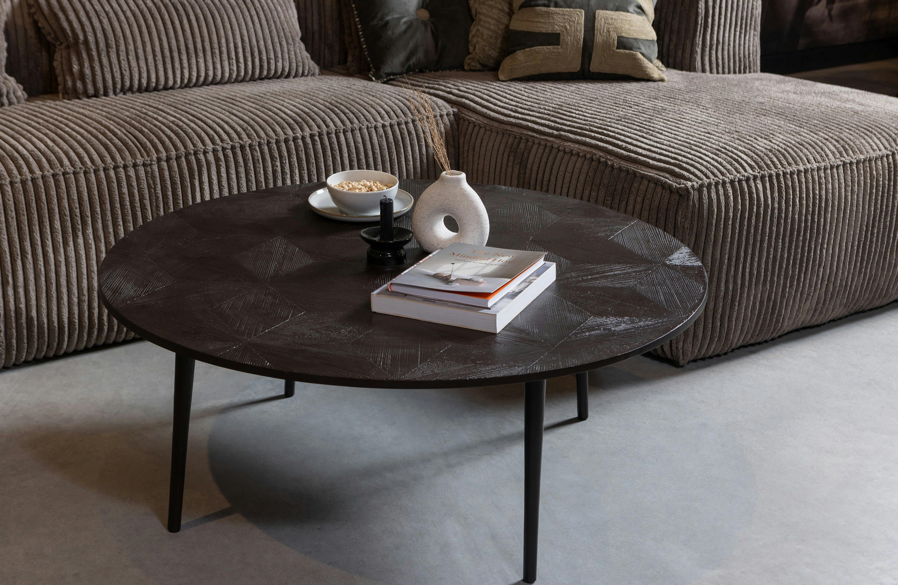 KALU - Table basse en métal marron