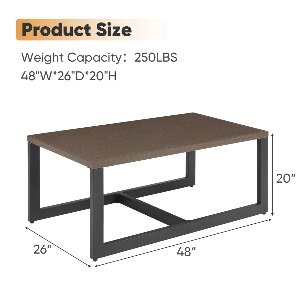 Outdoor Table Patio Coffee Table Large Table