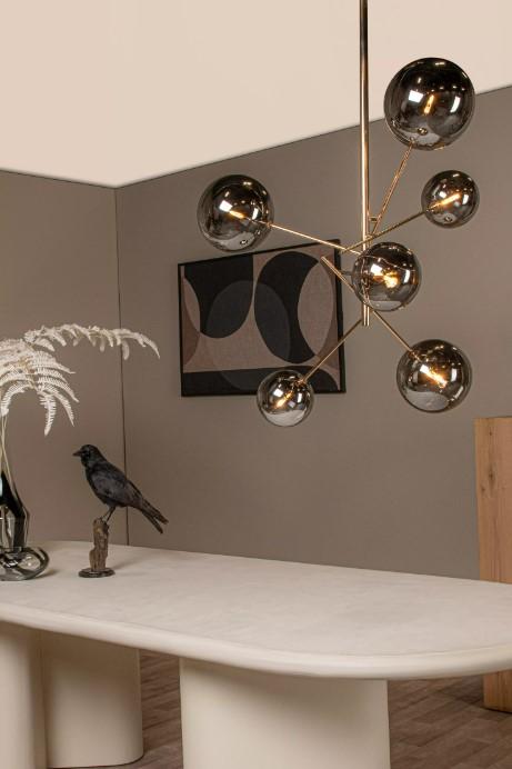 Alara 6 cluster hanglamp zwart