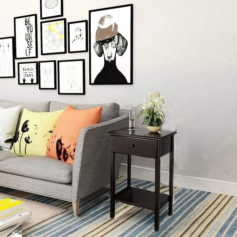 Modern Simplicity Nightstand with Drawer