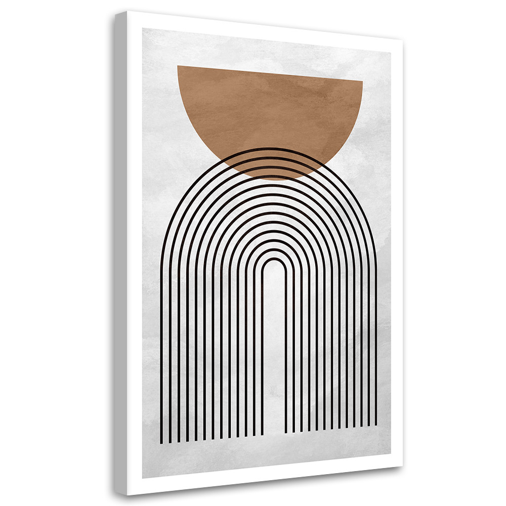 Feeby Obraz na płótnie, Geometryczne koła w stylu boho 40x60