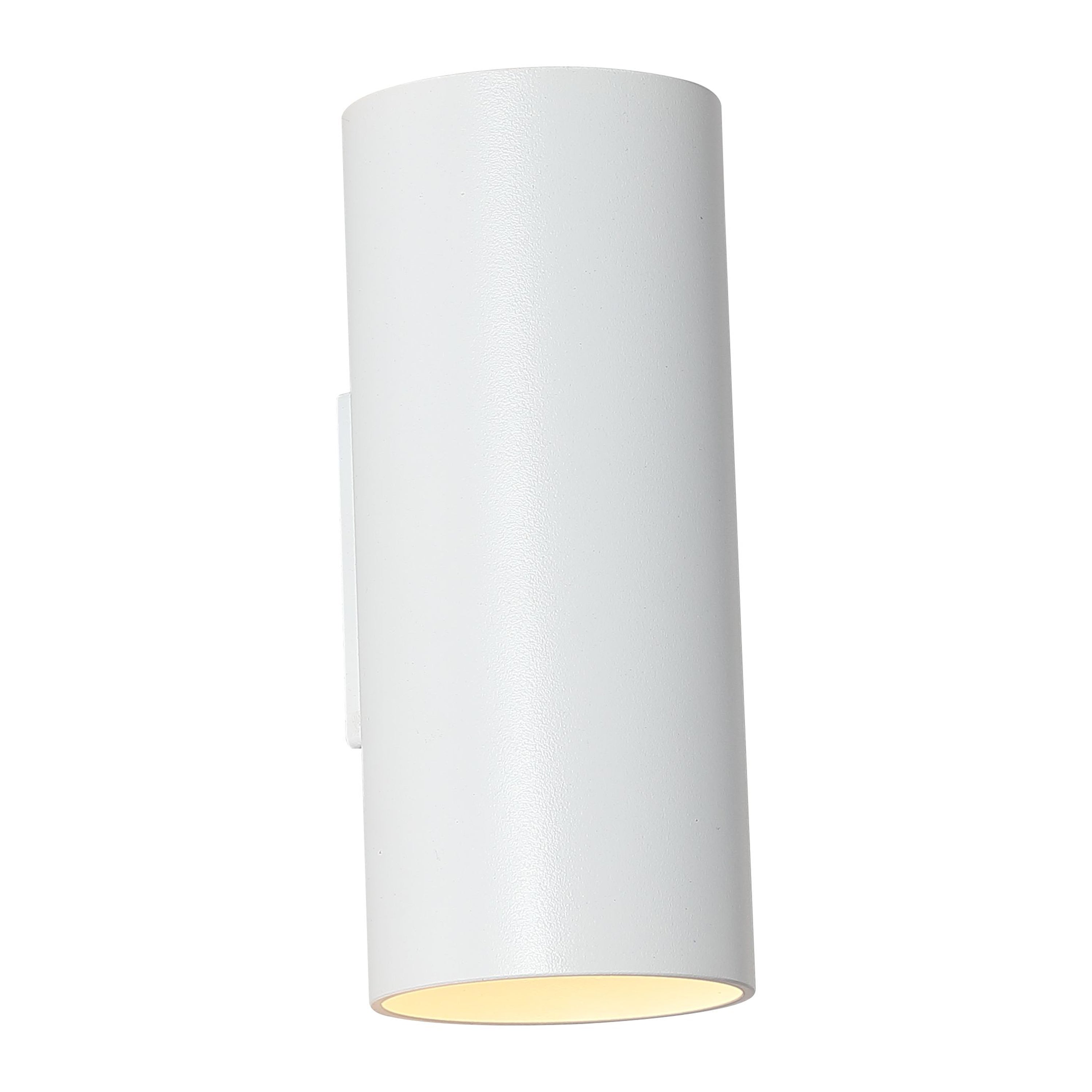 Searchlight Wall Wandlamp Cilinder - H 15,4 cm - Wit