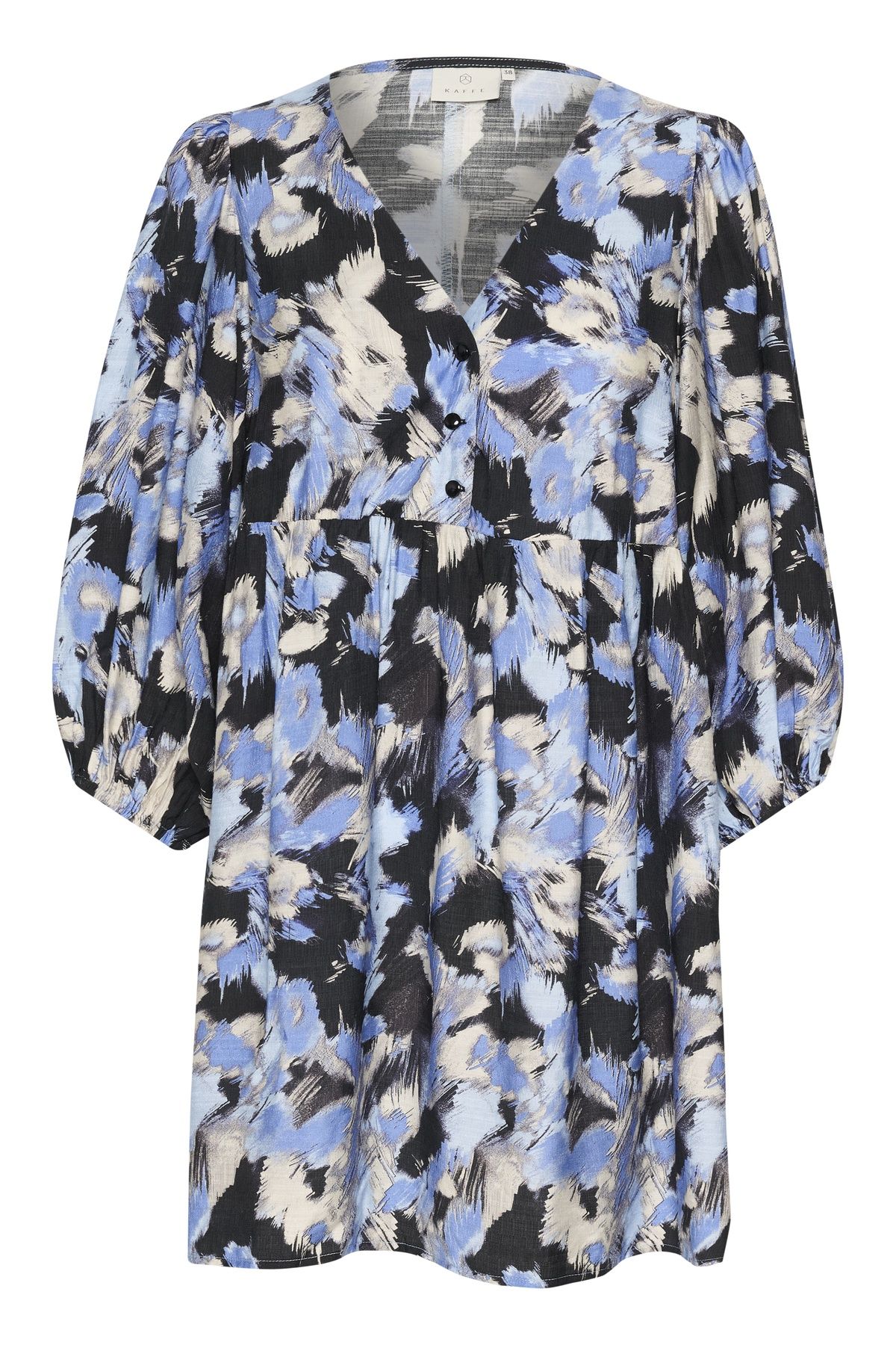 Kaffe KAvictoria V-neck Puff Sleeve Tunic