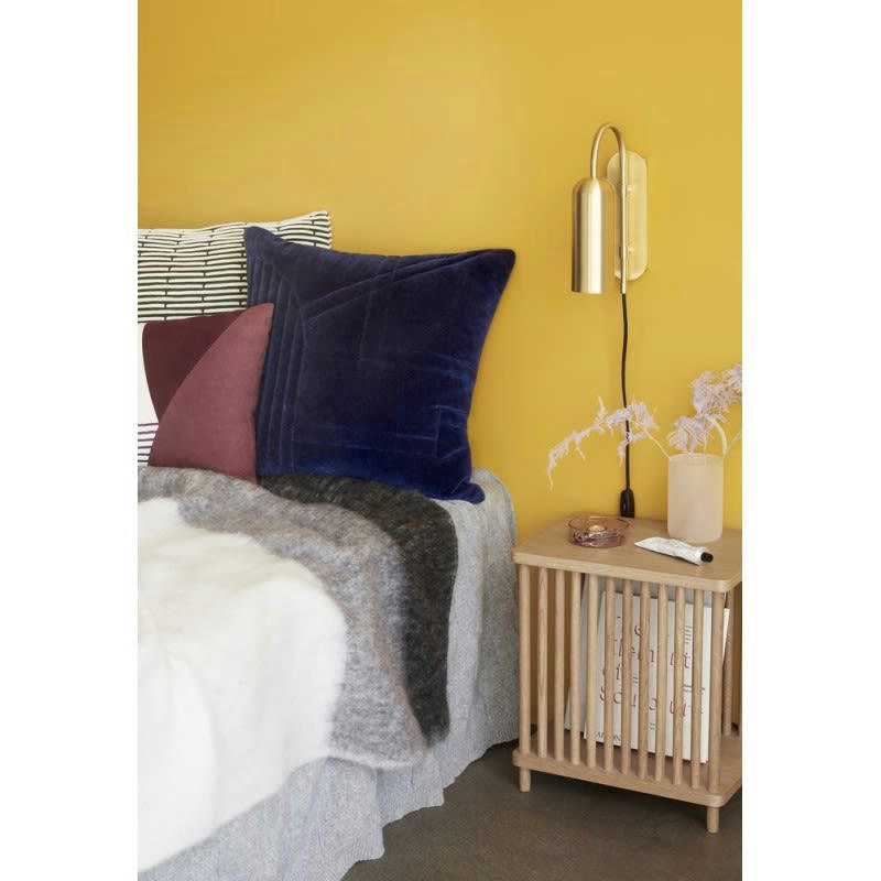 VINTAGE - Applique murale chambre en laiton doré