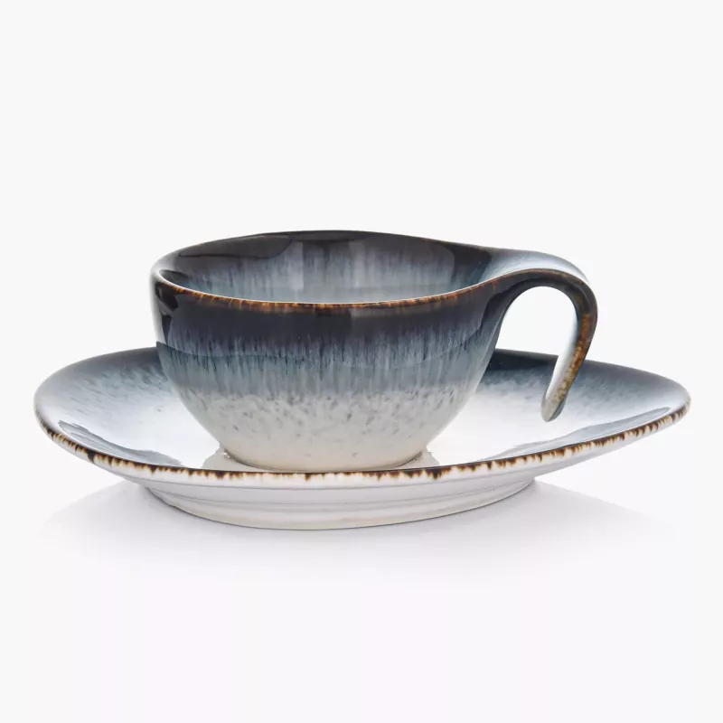 Filiżanka do espresso ze spodkiem DUKA TIME DIM 60 ml porcelanowa