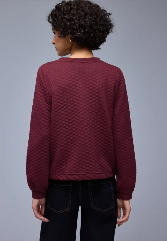 Zipper Jacke mit Struktur