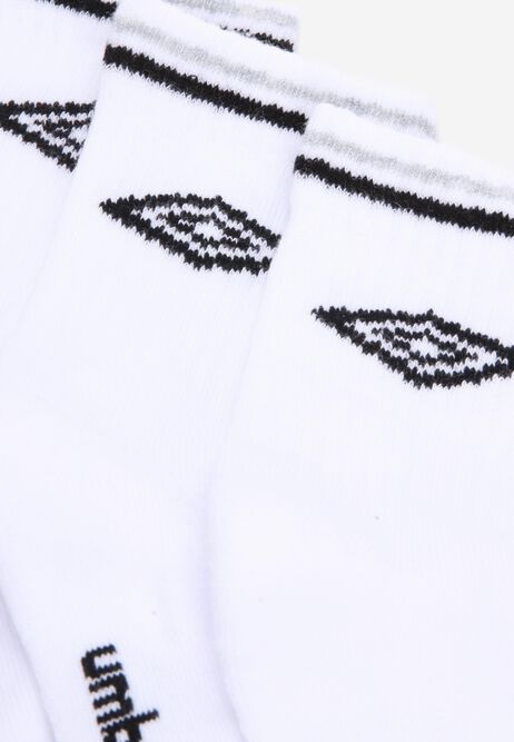 Boys 3pk White Umbro Sport Socks