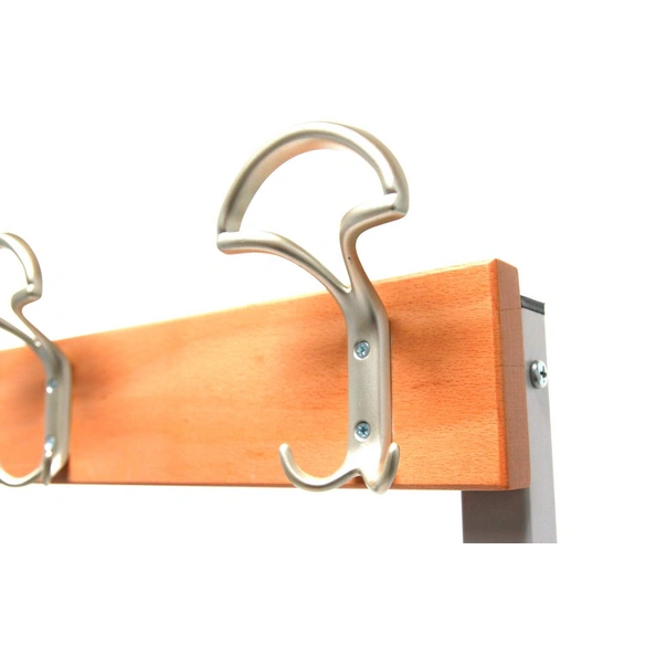 Umkleidebank, BxHxT: 30 x 170 x 150 cm, Stahl/Holz