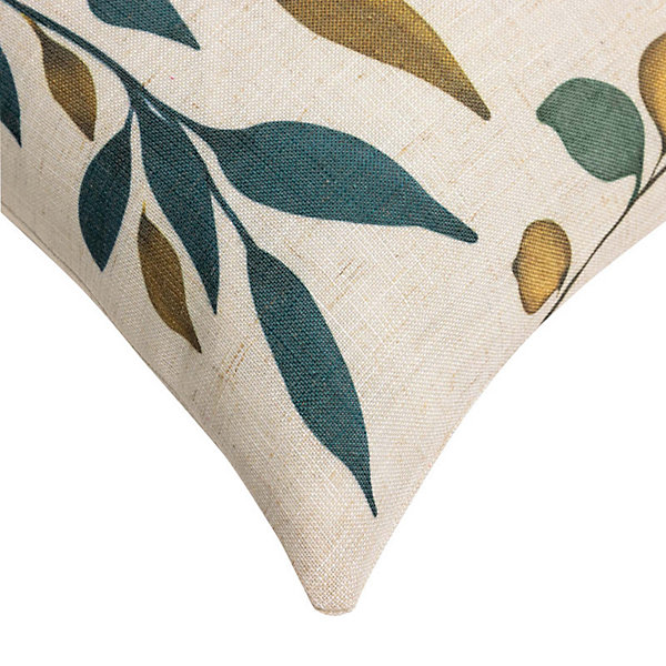 Coussin Déhoussable Polyester &Lin Fermeture Zippée ILONA Lavable et Certifié OekoTEX 45x45 cm