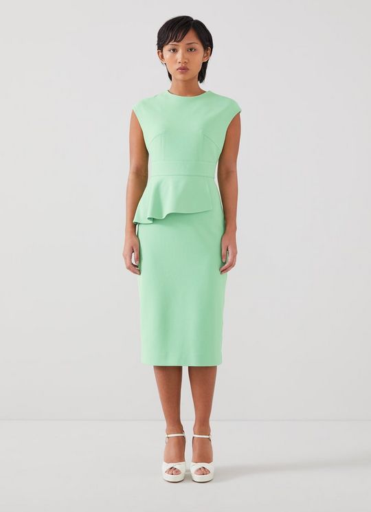 Mia Green Petite Dress with LENZING? ECOVERO? viscose